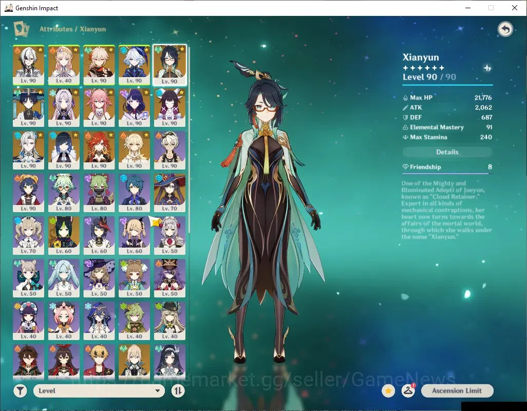 Genshin Impact Accounts ASIA|AR58|PremTeam Arle,Neuvil,Mavu|13 Limited+7 ( image 7