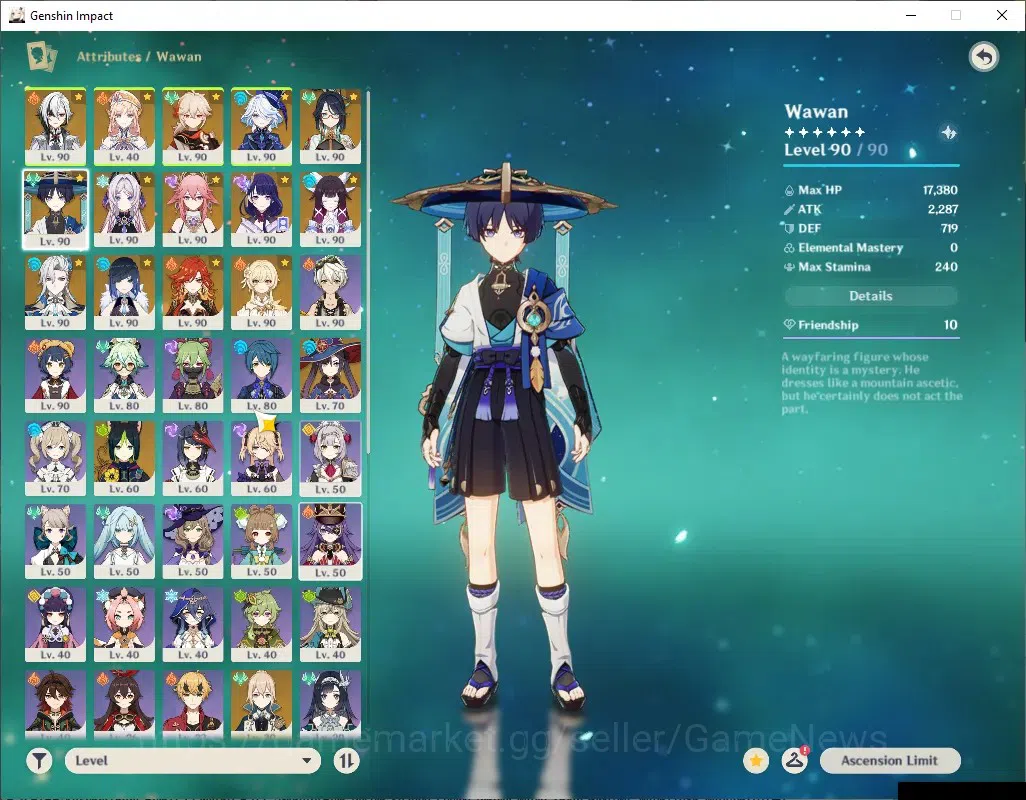 Genshin Impact Accounts ASIA|AR58|PremTeam Arle,Neuvil,Mavu|13 Limited+7 ( image 8