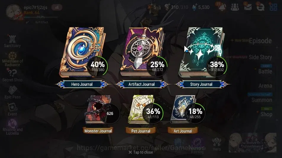 Epic Seven Accounts GLOBAL Unverif|New Era|8 ML(Rhiana NLucel,NM Luna, image 3