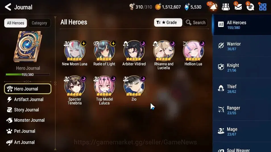 Epic Seven Accounts GLOBAL Unverif|New Era|8 ML(Rhiana NLucel,NM Luna, image 6