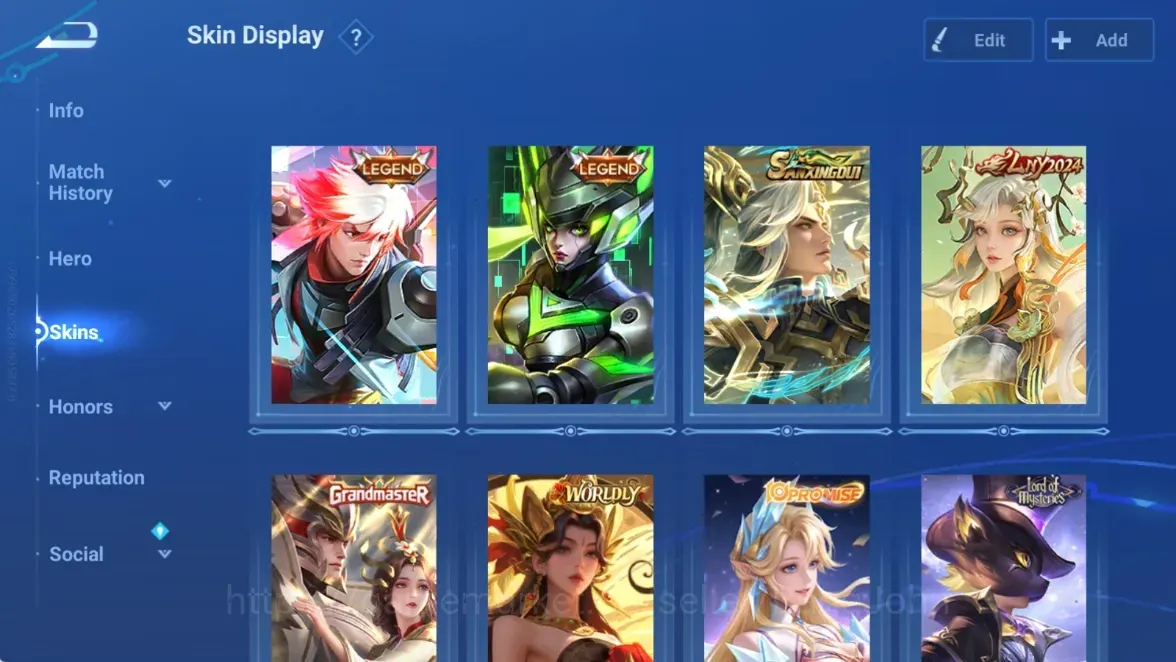 Honor of Kings Accounts Rare Skin Global | 113H 96S | 2 Legend | 1 SXD | LNY 2024 | GM Skins | 1 Worldly | Promise Erin | 14 1