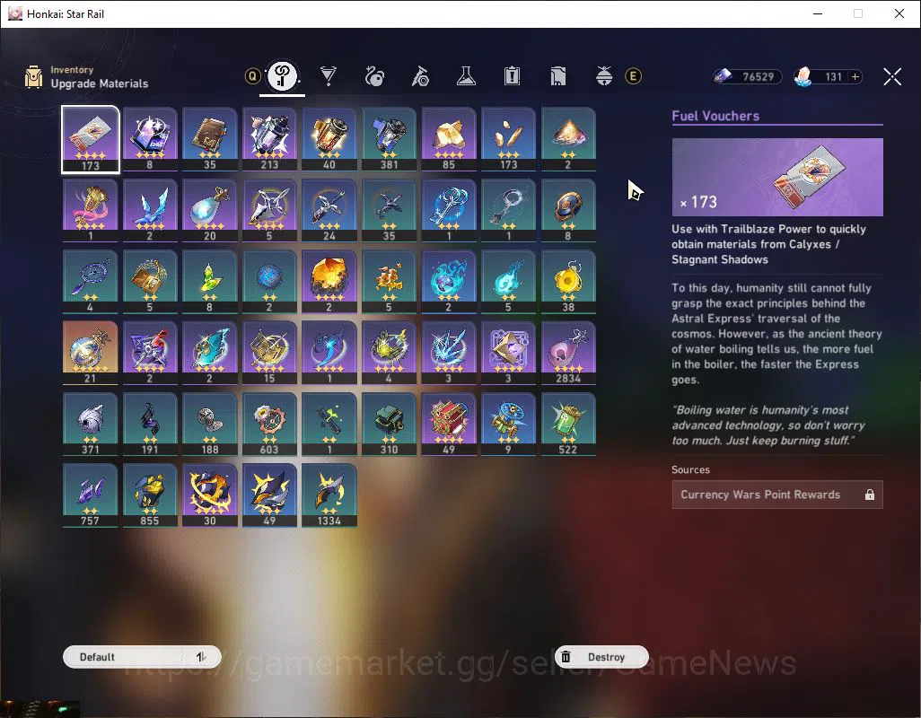 Honkai Star Rail Accounts Mid Game Asia|TL 69|9 Limited 5
