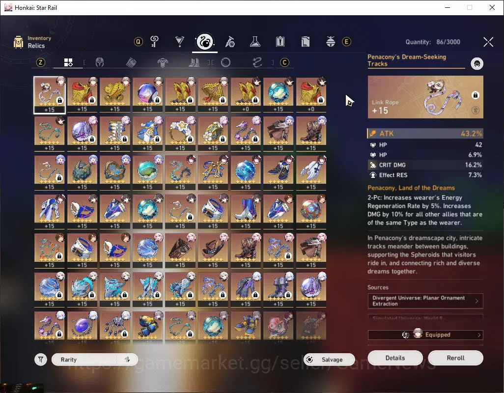 Honkai Star Rail Accounts Mid Game Asia|TL 69|9 Limited 6