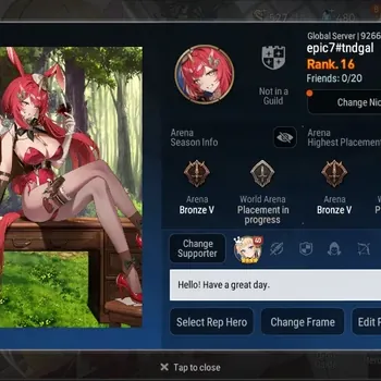 Epic Seven Accounts Mid-Tier Global|Unverif|Rank 16|2 ML[BGGD Moro + Faithless Ludica]|POH ON-Bless ON|480 SS|Log Stove