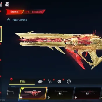 Blood Strike Accounts High-End Asia|7 Eternal UMP45 Infinite Lv2,MP5 Bloodrift Lv3,KAG-6 Dynamite Lv2,AUG Requiem Lv4,Spear