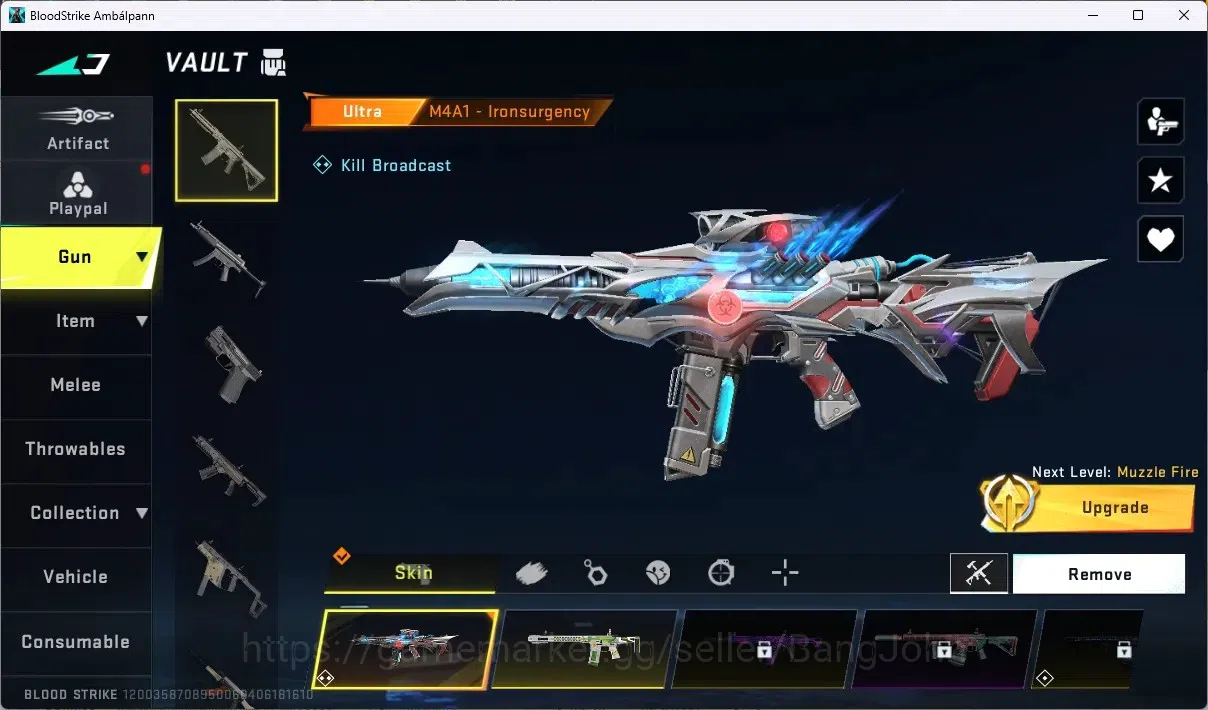Blood Strike Accounts ASIA | 3 Collab Gun (MCX TR, Kar98k 7DS, FN2000 TR image 2