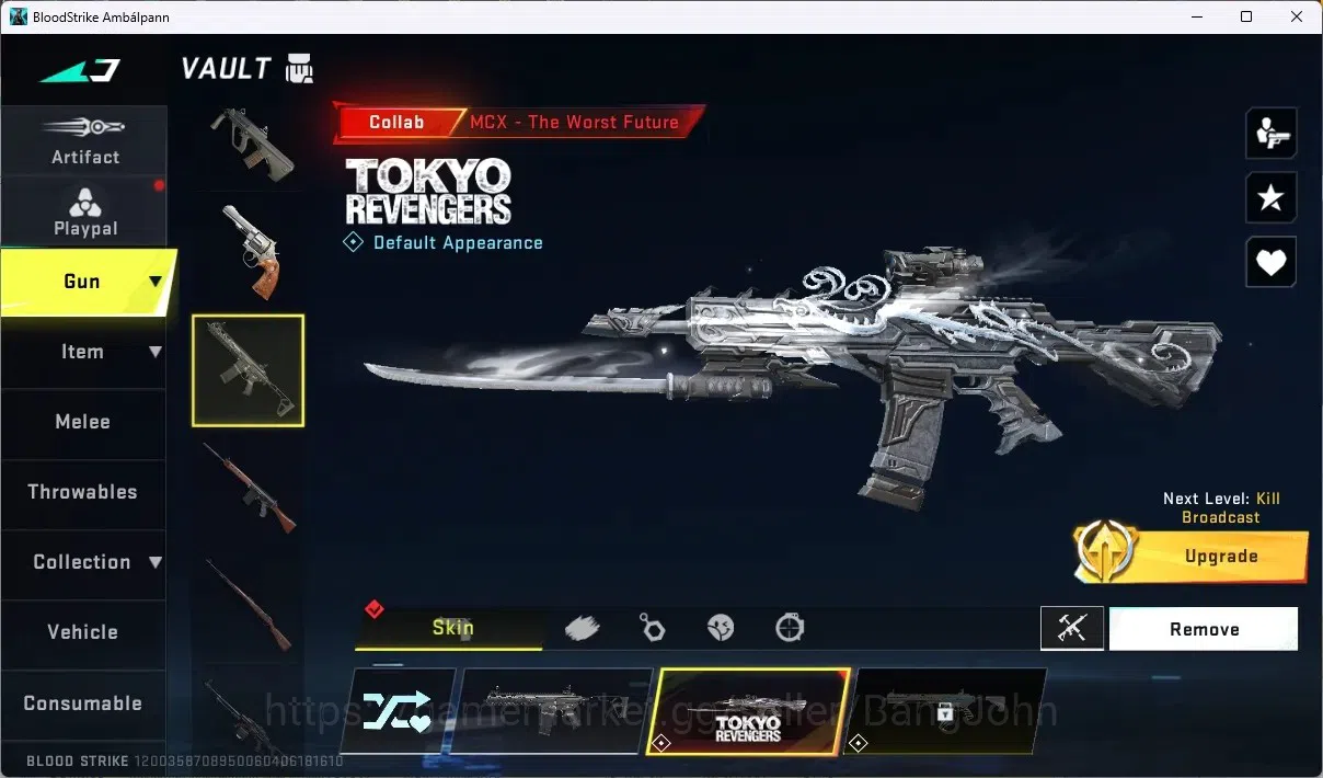 Blood Strike Accounts ASIA | 3 Collab Gun (MCX TR, Kar98k 7DS, FN2000 TR image 4