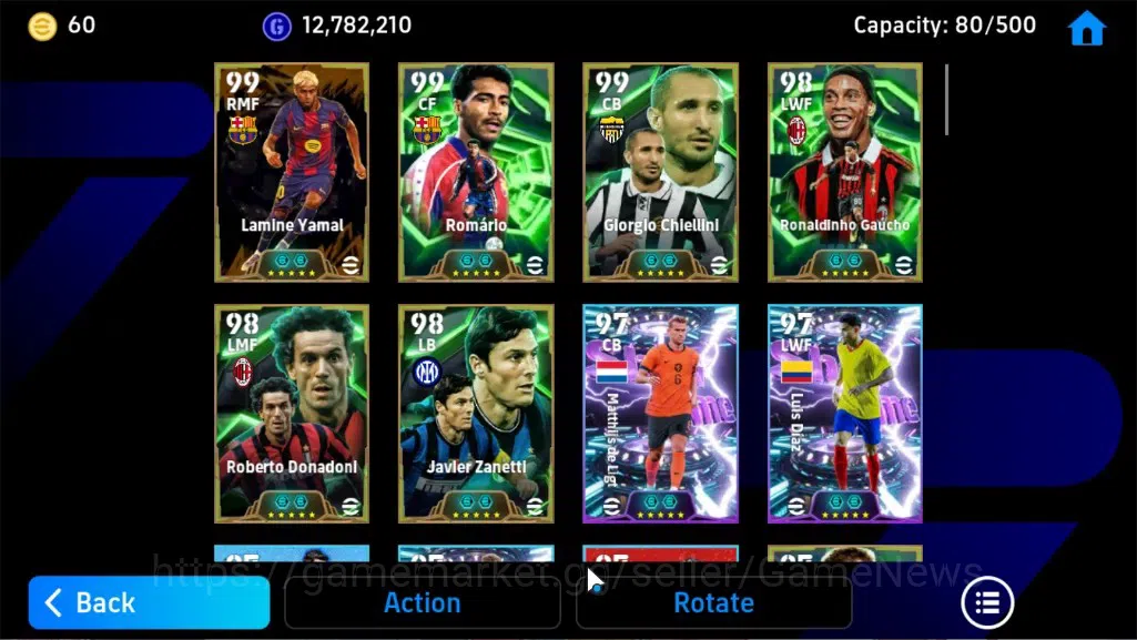 eFootball Accounts Legends & Iconic Players Android|Epic Lamine Yamal,Romario,Ronaldinho Gaucho,Roberto Donadoni,Steven 5