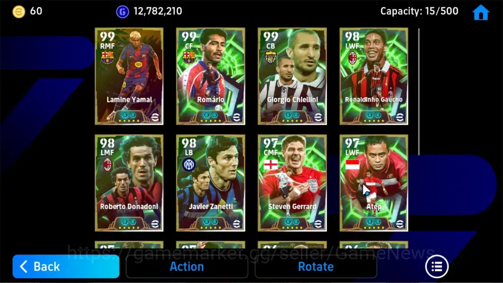 eFootball Accounts Legends & Iconic Players Android|Epic Lamine Yamal,Romario,Ronaldinho Gaucho,Roberto Donadoni,Steven 8