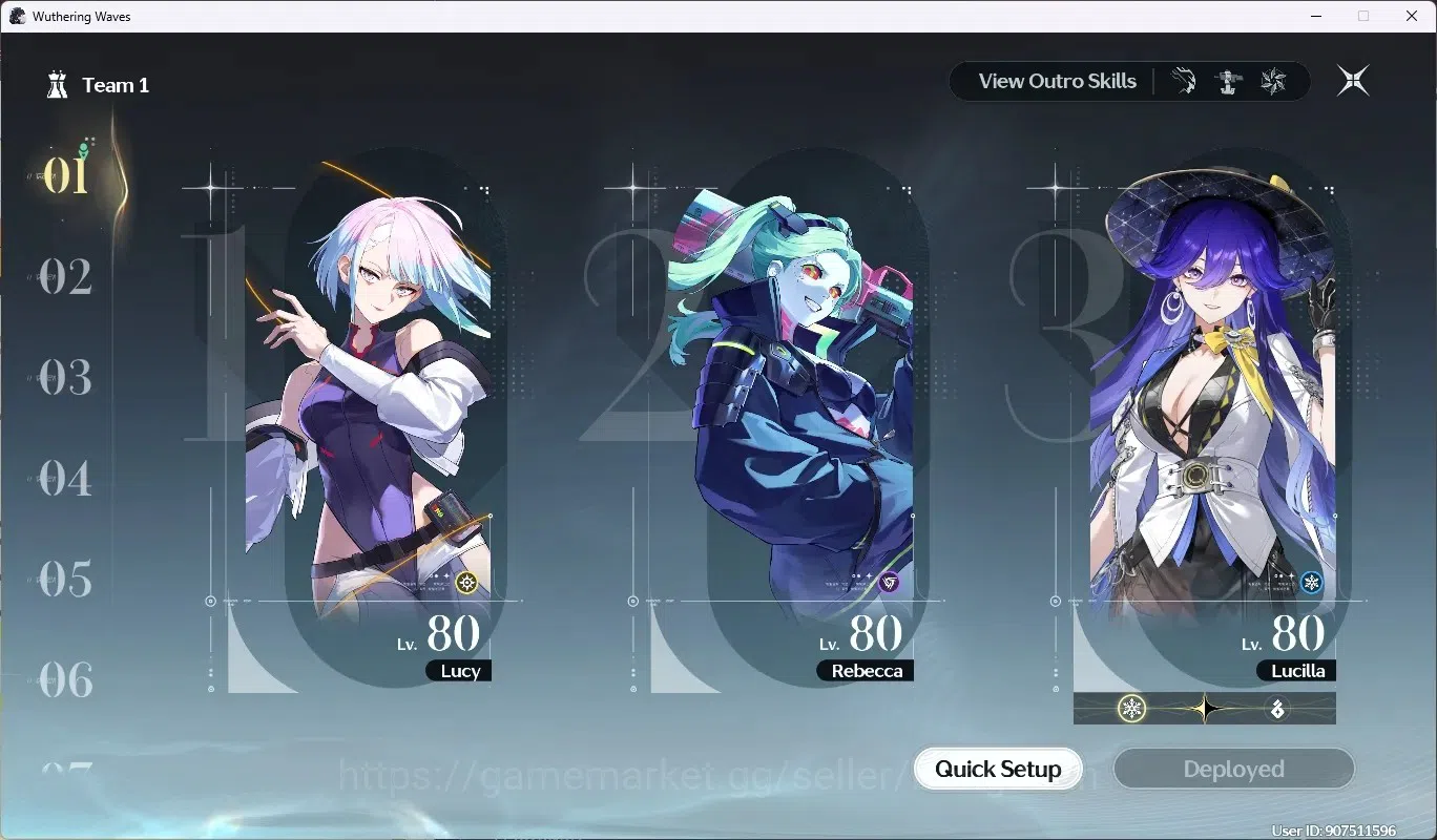 Wuthering Waves Accounts SEA|UL 53|2 Char Limited [Lucy RC6,Lucilla+Sign],R image 9