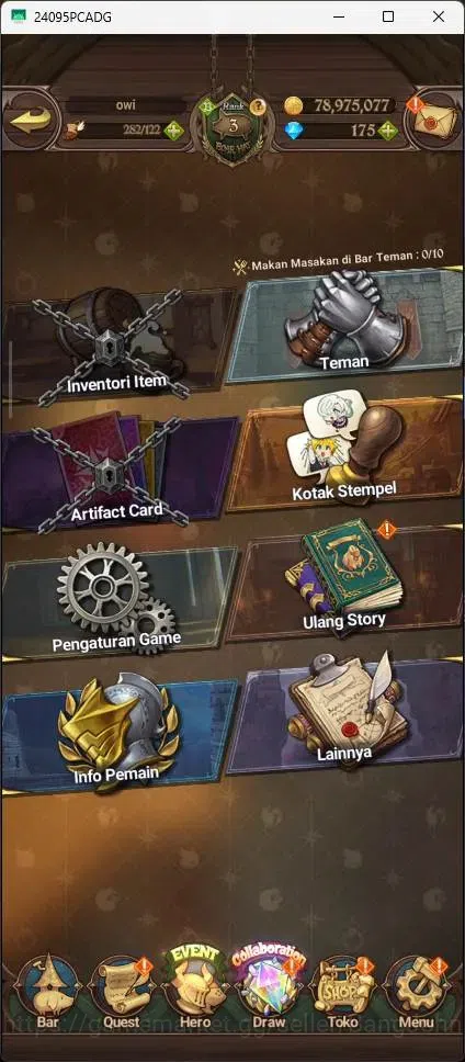 The Seven Deadly Sins: Grand Cross Accounts Endgame ASIA|443,155K CC|UR Demon King Meliodas 1/6,Sunshine Mael 1/6|Collab 11