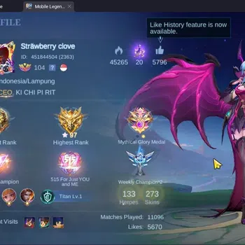 Mobile Legends: Bang Bang Accounts Others Global|Hero 133|Skin 273|Renowned|11.11 Hayabusa,|LBox Zhask|Star Lesley|ZDC