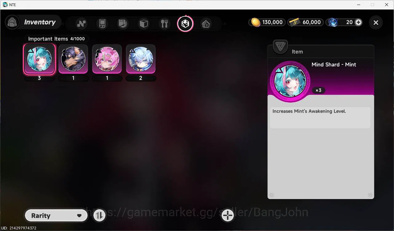 Neverness to Everness Accounts EU|starter, Nanally, 8 char, MC female + server EU image 5