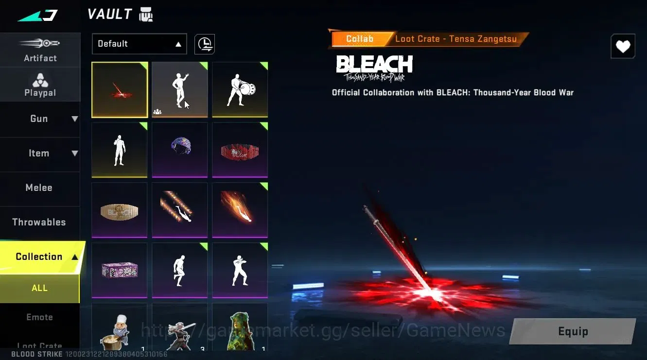 Blood Strike Accounts ASIA|ULTRA[Origin-12,UMP45,ETHAN,HANK]|Collab BLEA image 19
