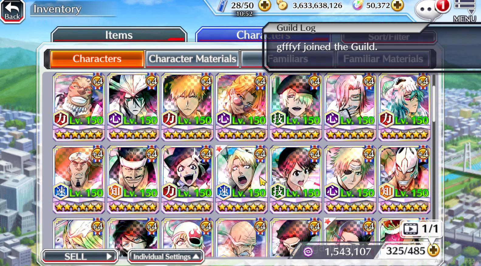 Bleach: Brave Souls Accounts [GLOBAL]50K Orb|Ichigo+Rukia 10th Anniv,Aizen+Shun image 2