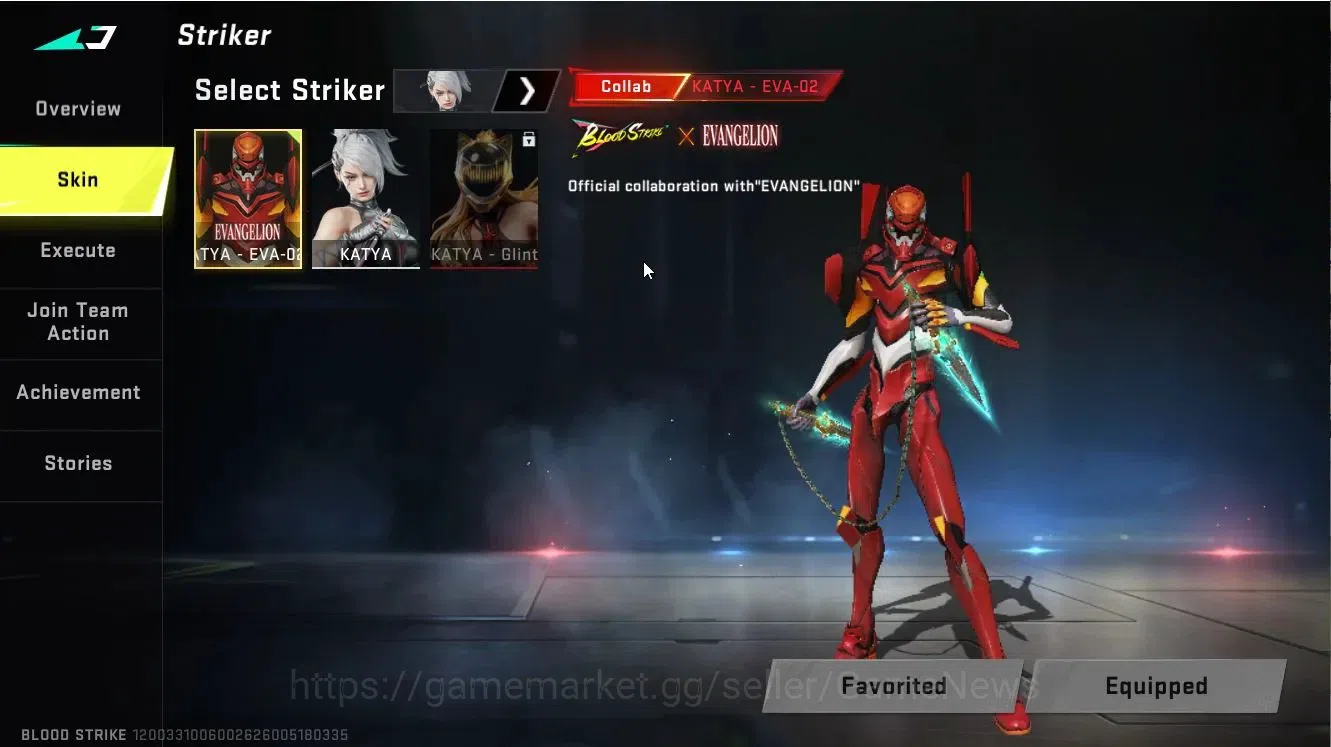 Blood Strike Accounts ASIA|ETERNAL MELEE Chainblade|Collab EVA[KATYA-EVA image 3