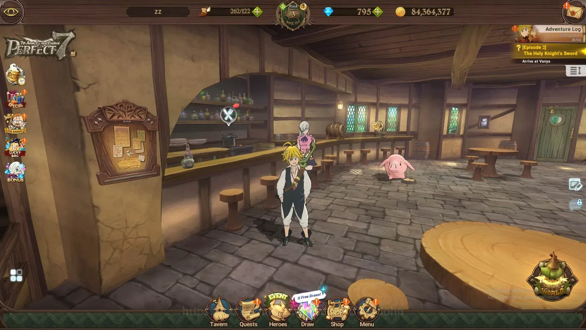 The Seven Deadly Sins: Grand Cross Accounts Global | 552,167 CC | 795 DM | LR Elizabeth 1/6 | image 1