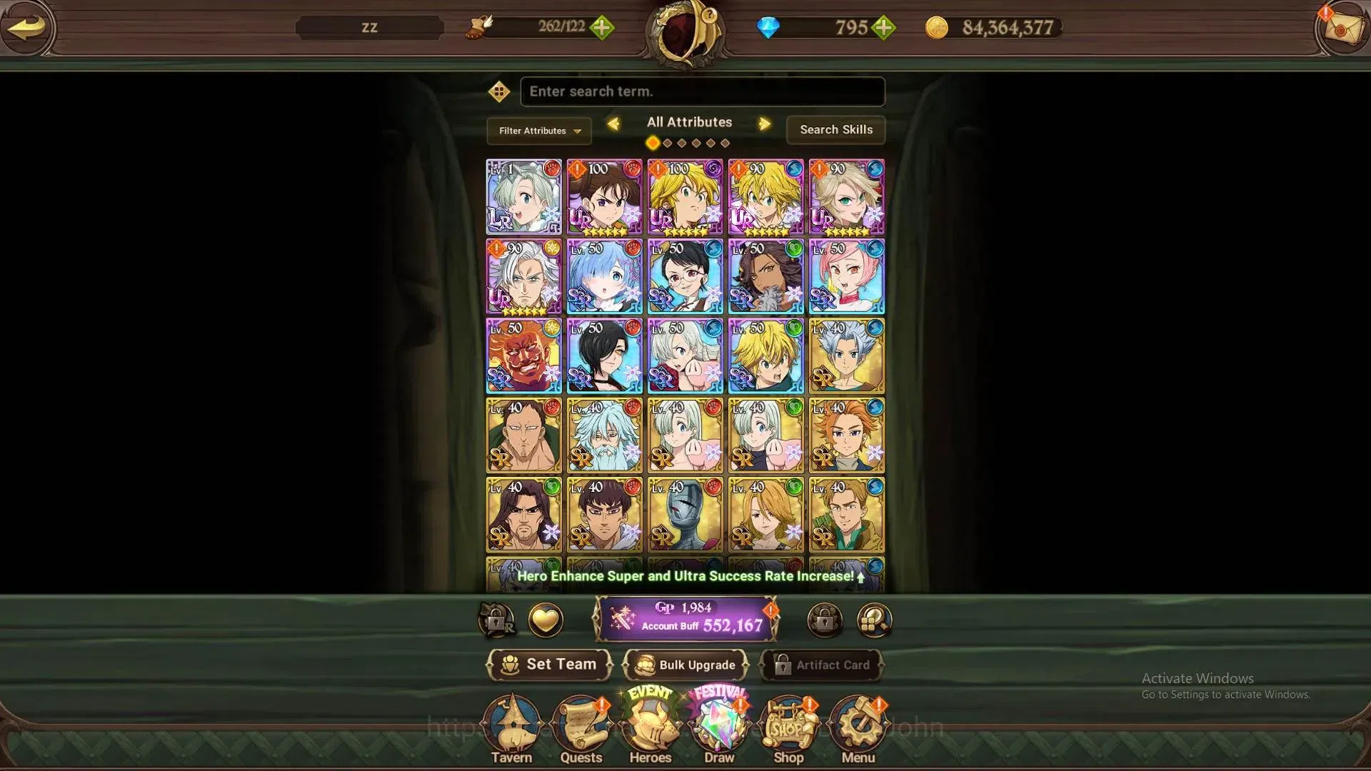 The Seven Deadly Sins: Grand Cross Accounts Global | 552,167 CC | 795 DM | LR Elizabeth 1/6 | image 5