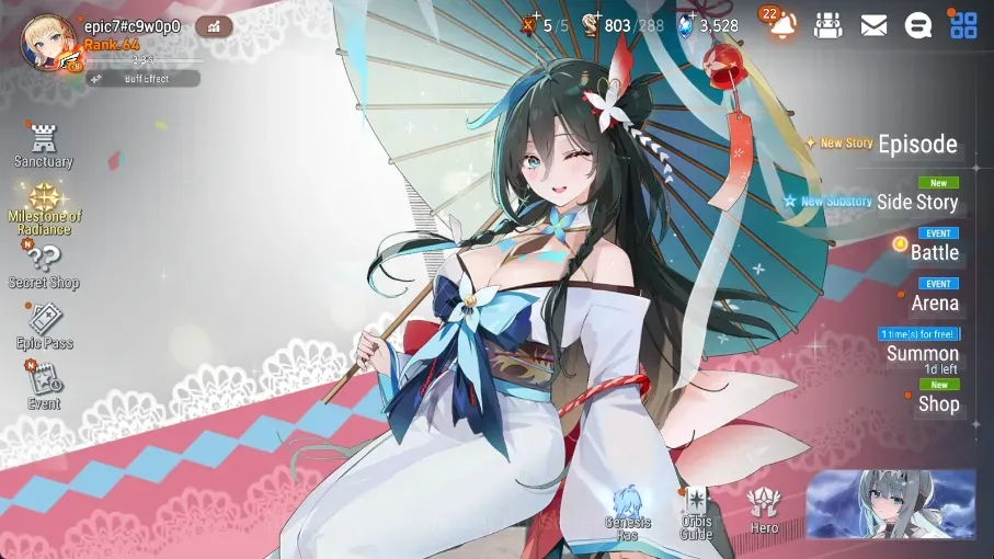 Epic Seven Accounts High-End Global Unverif|12 ML (A Shadow,M Kawerik,LC Bellona,NM Luna,RO Light,Etc.)|PoH+Bless ON|SS 1