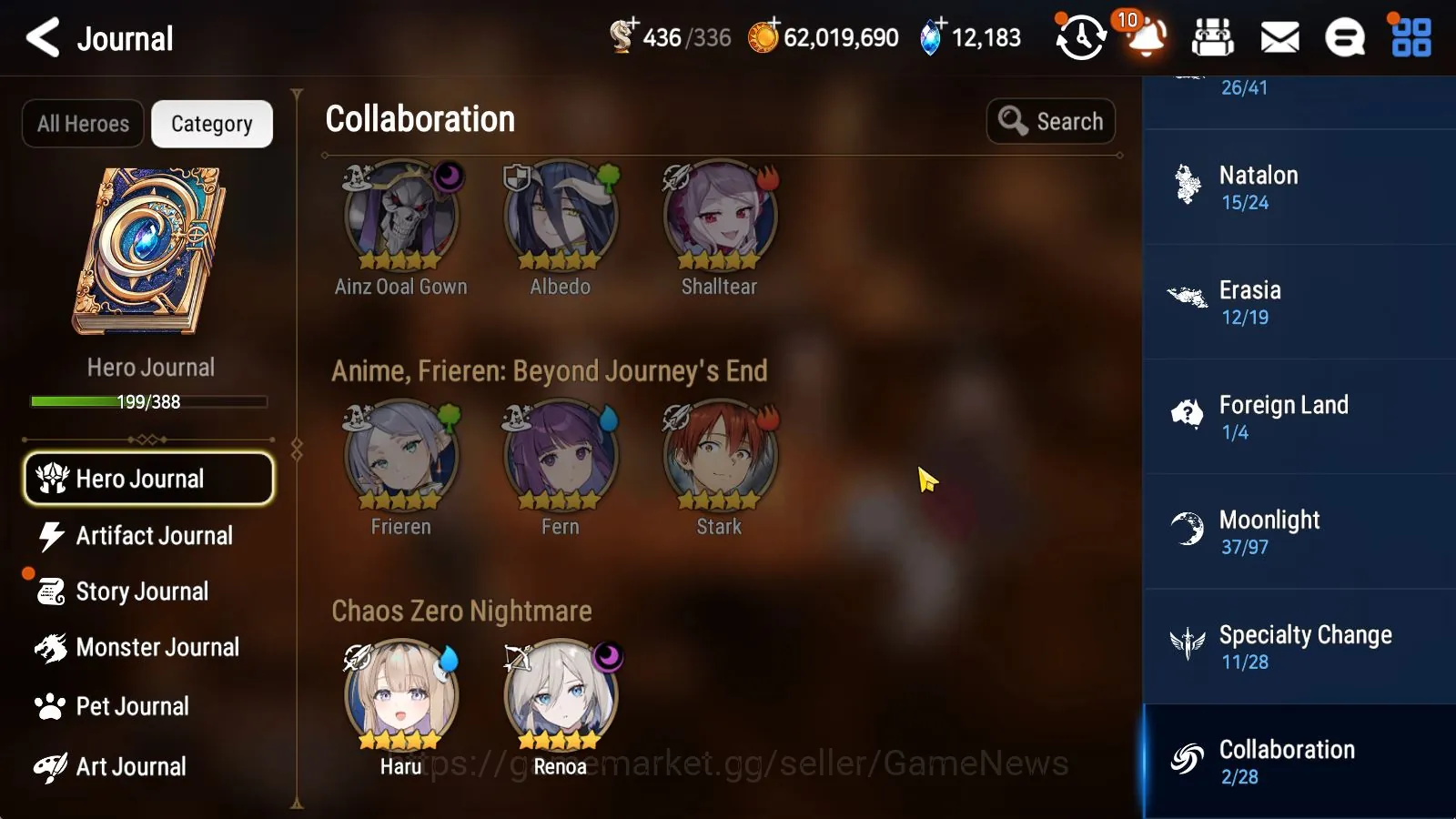 Epic Seven Accounts Others Asia Verif|Mor 84|17 ML(Lisette,Sheperd DDiene,Renoa+Art,Etc)+Haru+Art,Setsuka,etc|AUTO WO|505 1