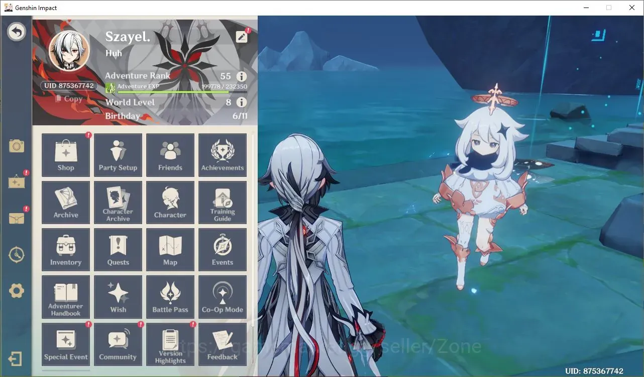 Genshin Impact Accounts Others Asia|AR 55|3 Limited(4*5 Std)+3 Sign|Arlecchino C2+Sign,Furina C1,Sandrone|MC Male|Check 1
