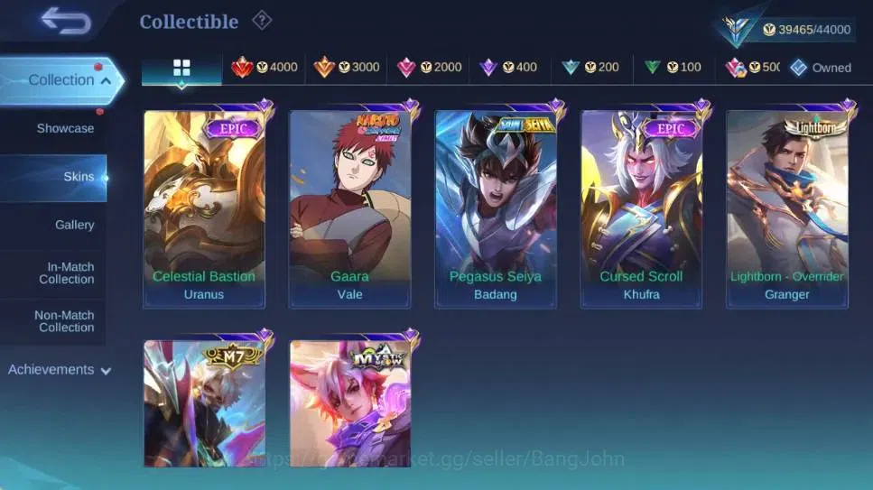 Mobile Legends: Bang Bang Accounts Global|Skin 142|Expert|KOF Karina,PRIME Granger,Sa image 9