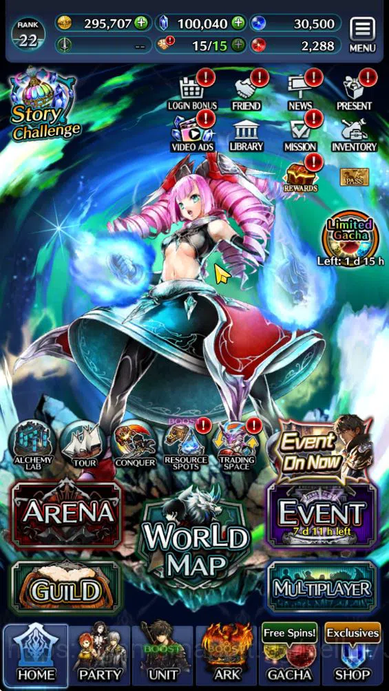 Last Cloudia Accounts Starter Rank22|100k Crystal|P.O.G. Garland,Graphel image 2