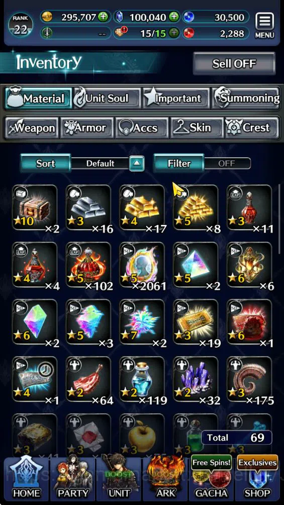 Last Cloudia Accounts Starter Rank22|100k Crystal|P.O.G. Garland,Graphel image 4