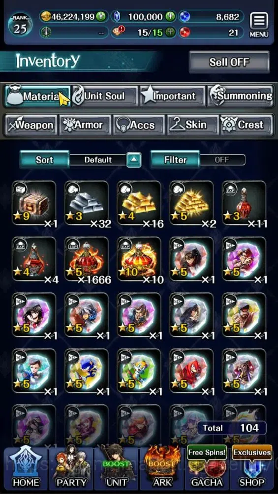 Last Cloudia Accounts Endgame GLOBAL|Rank 25|100K Crystal|Top Tier Unit [Spirit Maiden Sera,Telestio,Etc]| 1 UR 4 LR 46 SSR 15