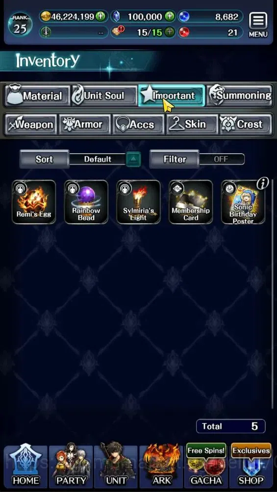 Last Cloudia Accounts Endgame GLOBAL|Rank 25|100K Crystal|Top Tier Unit [Spirit Maiden Sera,Telestio,Etc]| 1 UR 4 LR 46 SSR 17
