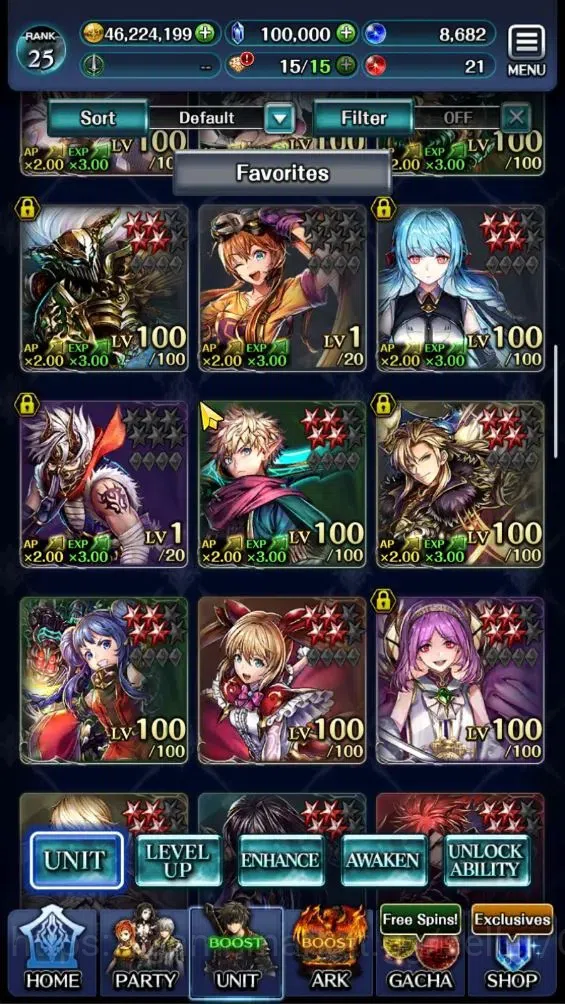 Last Cloudia Accounts Endgame GLOBAL|Rank 25|100K Crystal|Top Tier Unit [Spirit Maiden Sera,Telestio,Etc]| 1 UR 4 LR 46 SSR 2