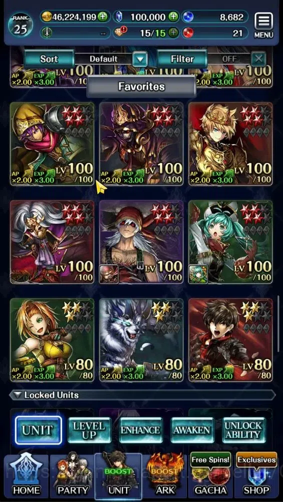 Last Cloudia Accounts Endgame GLOBAL|Rank 25|100K Crystal|Top Tier Unit [Spirit Maiden Sera,Telestio,Etc]| 1 UR 4 LR 46 SSR 4