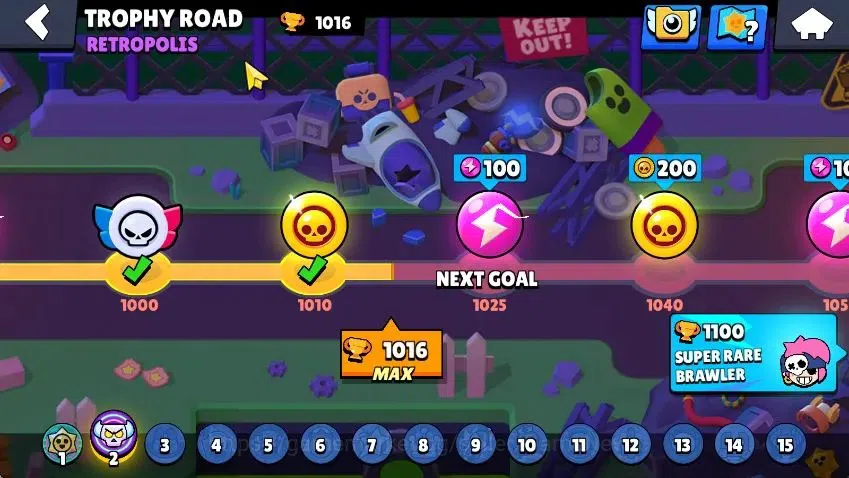 Brawl Stars Accounts 1016 Trophy|18 Brawlers 2 MAX Lvl [Meg,Edgar]|1 Epic Skins [Shelly Dancer]|9K Bling 71 Gem 2K 10