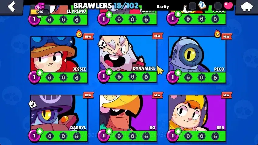 Brawl Stars Accounts 1016 Trophy|18 Brawlers 2 MAX Lvl [Meg,Edgar]|1 Epic Skins [Shelly Dancer]|9K Bling 71 Gem 2K 6