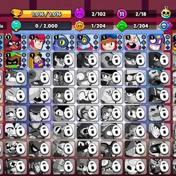 Brawl Stars Accounts 1016 Trophy|18 Brawlers 2 MAX Lvl [Meg,Edgar]|1 Ep image 1