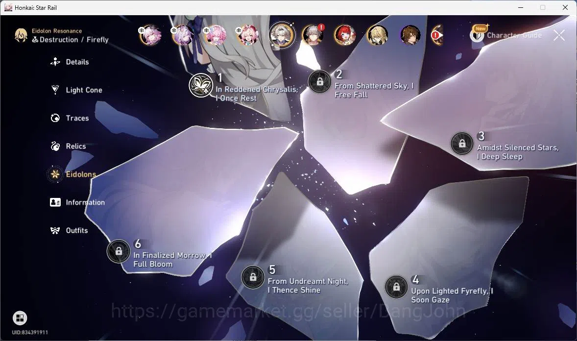 Honkai Star Rail Accounts ASIA|TL 65|12 Limit|CarryTeam(Castorice+sign,Evern image 19