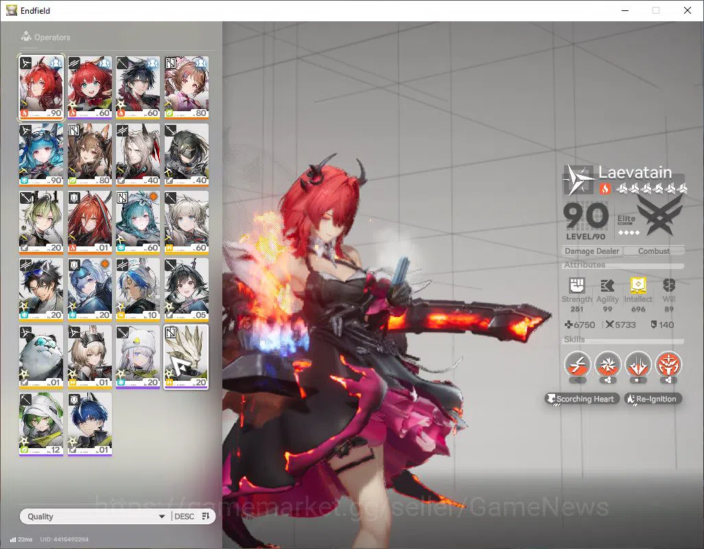 Arknights: Endfield Accounts ASIA|Lv 54|SSR 7(2Limit) [Laevatain+Sign,Ember,Gil image 2