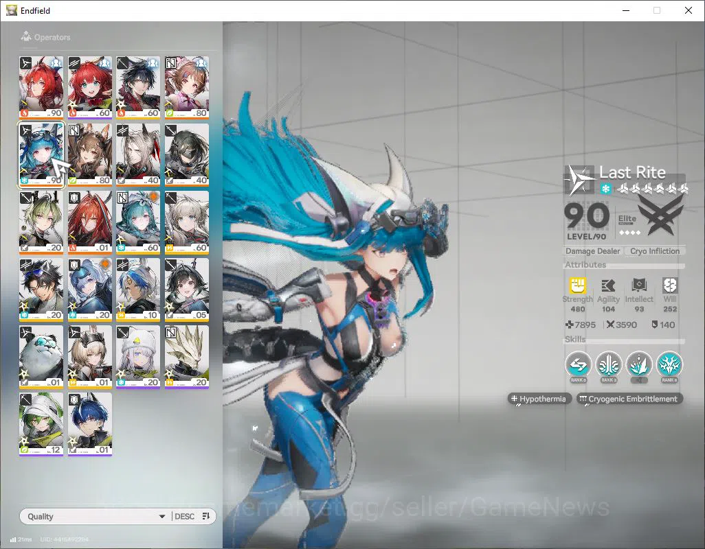 Arknights: Endfield Accounts ASIA|Lv 54|SSR 7(2Limit) [Laevatain+Sign,Ember,Gil image 4