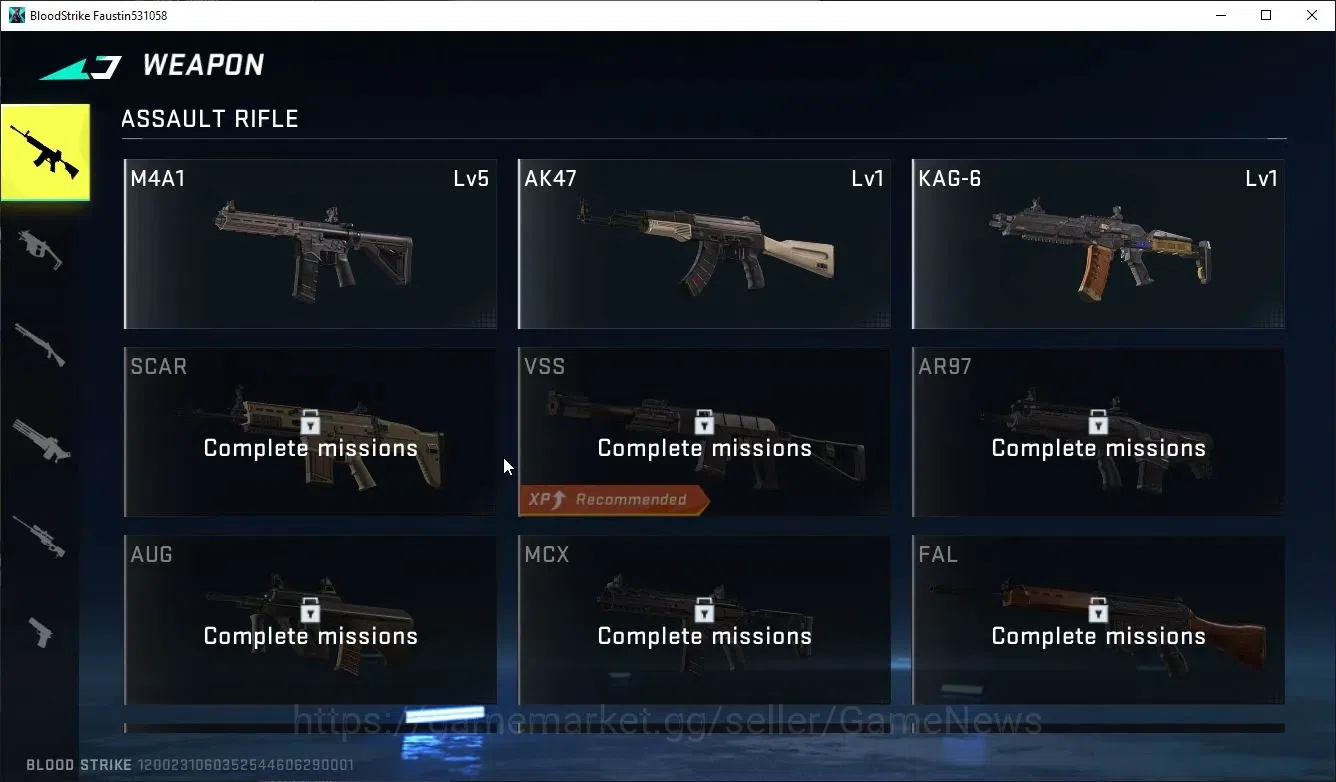 Blood Strike Accounts ASIA|1 ULTRA Striker ZERO-Agent Zero|M4A1 Lv5|AK47 image 5