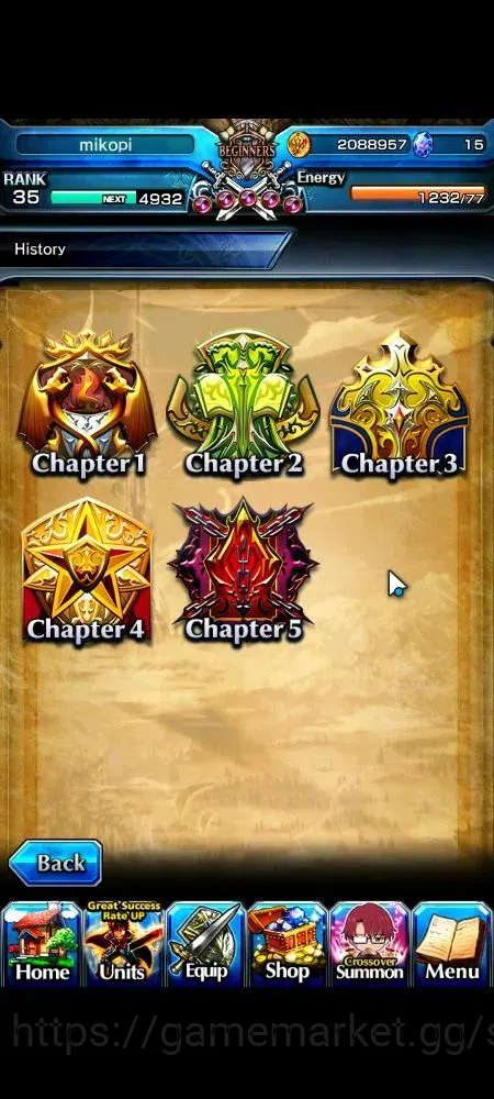 Grand Summoners Accounts Global|Rank 35|3 Ascend 1 TW|Reimu Hakurei+TW,Mari image 8