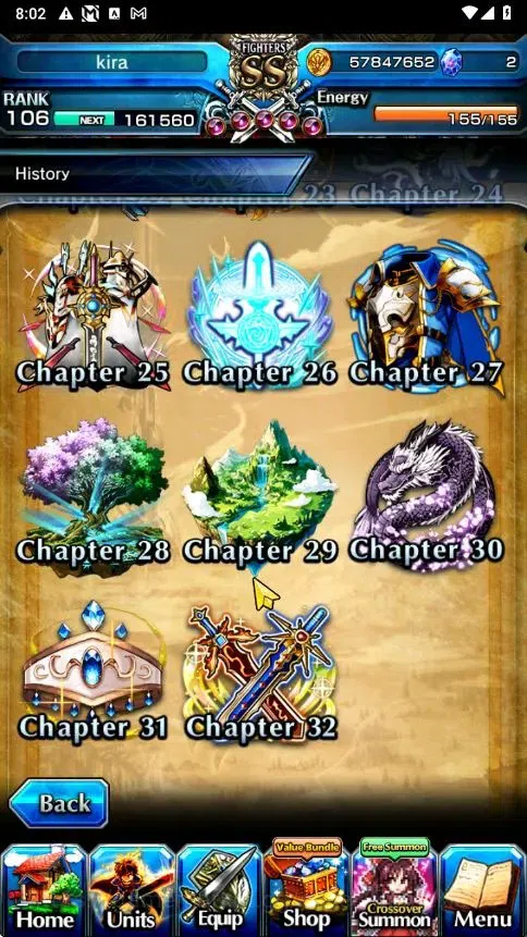 Grand Summoners Accounts Global|Rank 106|18 Ascend+6 TW|[Emiya,Marisa,Chloe image 10