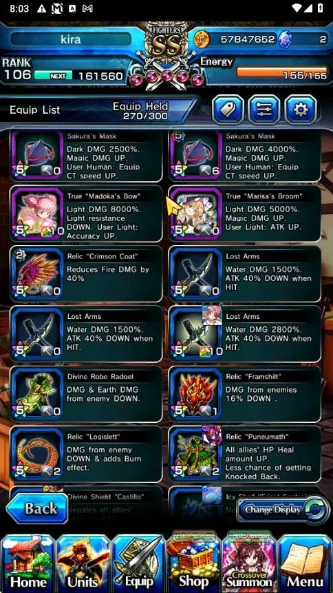 Grand Summoners Accounts Global|Rank 106|18 Ascend+6 TW|[Emiya,Marisa,Chloe image 17