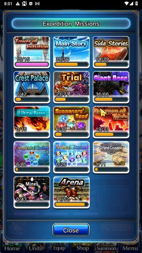 Grand Summoners Accounts Global|Rank 106|18 Ascend+6 TW|[Emiya,Marisa,Chloe image 8