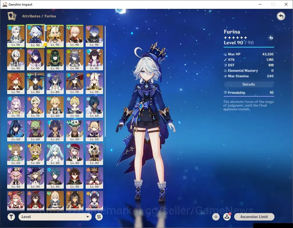 Genshin Impact Accounts ASIA|AR58|Neuvillette & Nefer Prem Team|12 Limit + image 12