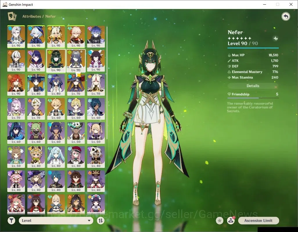Genshin Impact Accounts ASIA|AR58|Neuvillette & Nefer Prem Team|12 Limit + image 18
