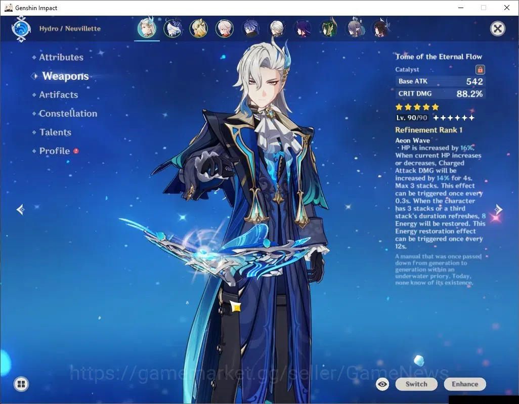 Genshin Impact Accounts ASIA|AR58|Neuvillette & Nefer Prem Team|12 Limit + image 7