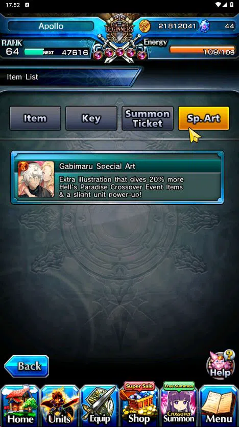 Grand Summoners Accounts Mid-Game [GLOBAL] Rank 64 | 17 Ascend (UPRoyTW, SanosukeTW, Summer MiyuTW, Sunraku & Etc)+Sp.Art 8