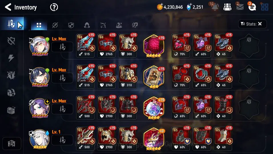Epic Seven Accounts GLOBAL UNVERIF|New Era|8 ML(Salome,LOT Scales,Beli image 6