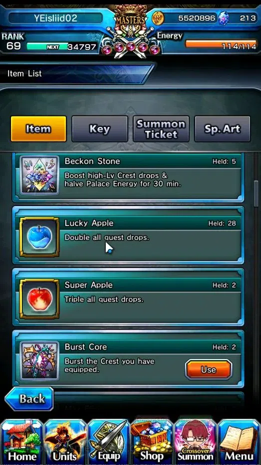 Grand Summoners Accounts Global|Rank 69||11 Ascend+1 TW|H Inumuta+TW,S Miyu image 3