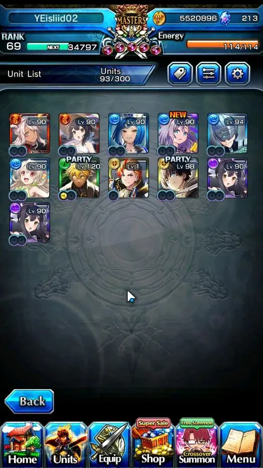Grand Summoners Accounts Global|Rank 69||11 Ascend+1 TW|H Inumuta+TW,S Miyu image 5